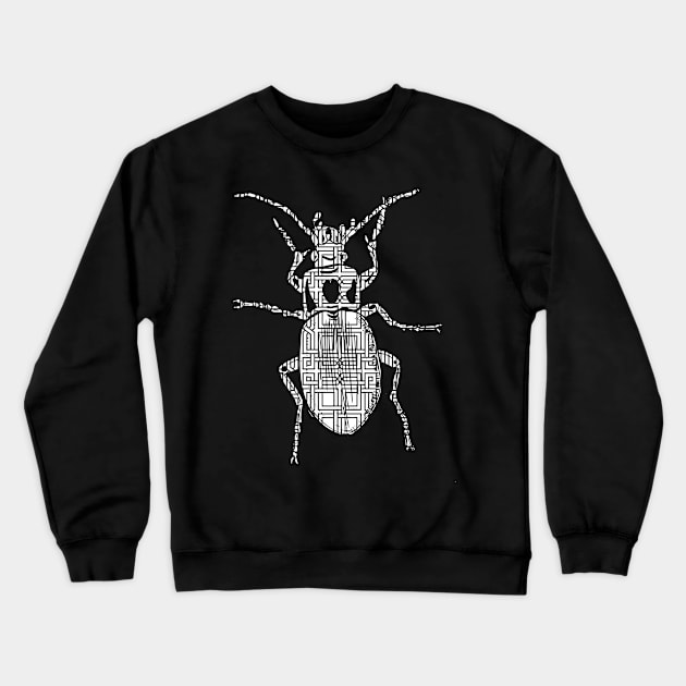 Beetle Bug Pattern Crewneck Sweatshirt by bullshirter